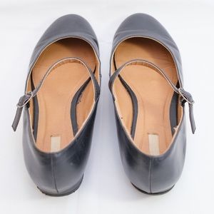 Mary Jane leather flats